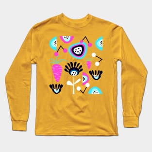 Funky modern fruits Long Sleeve T-Shirt